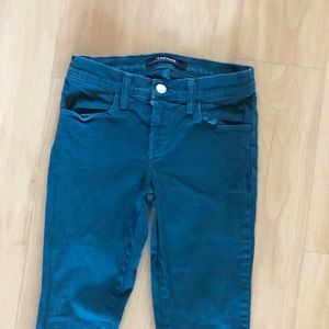J Brand Blue/Green Skinny Jeans